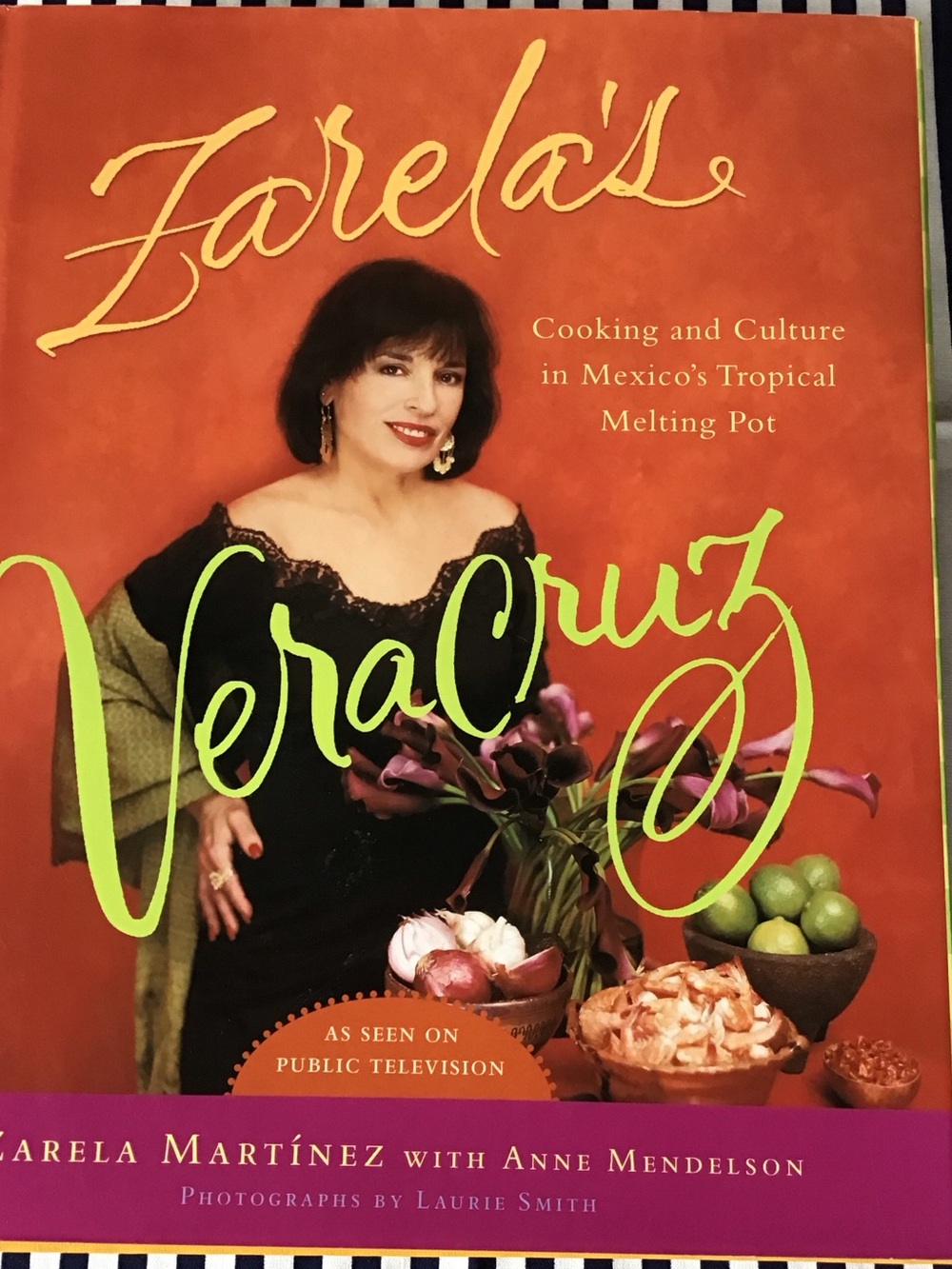 Zarela Vera Cruz Cookbook - Orange Cover with Green Script